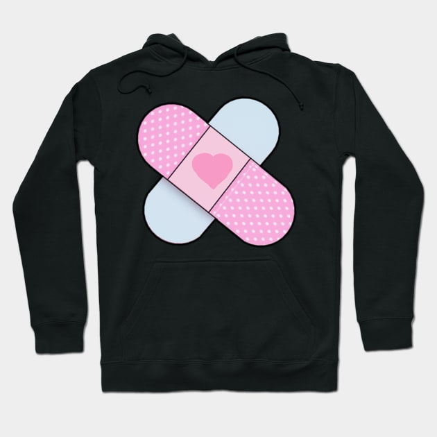 Kawaii Band Aid Hoodie by VelvepeachShop